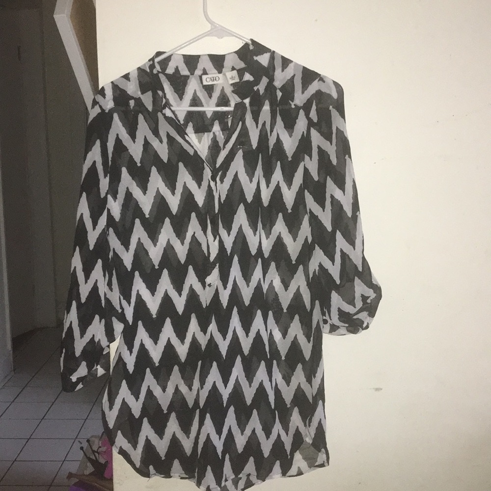 Blouse with thin material